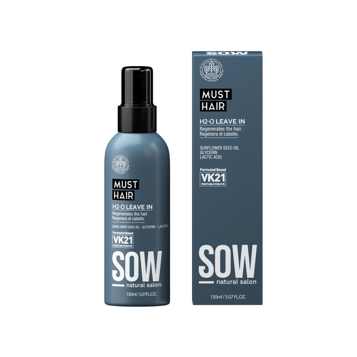 Spray regenerador Must Hair H2-O Leave in 150 ml