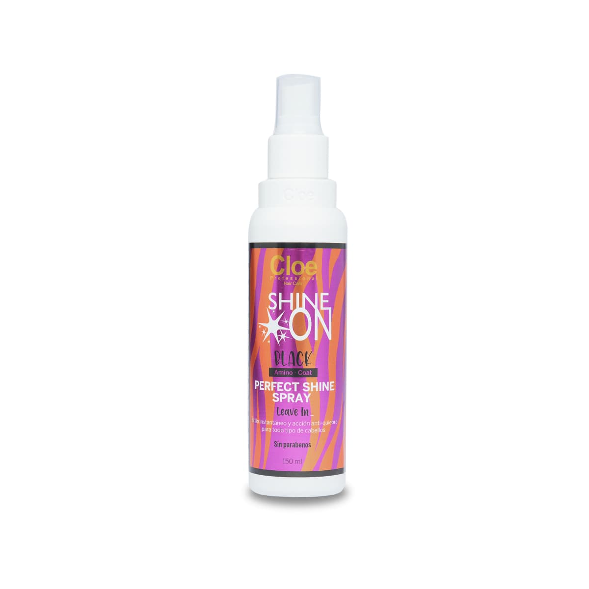 Spray de brillo acción anti quiebre Shine On Black 150 ml