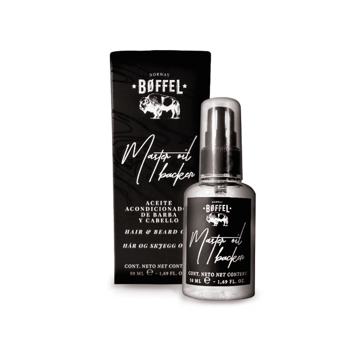 Aceite acondicionador de barba y cabello Master Oil Backer 50 ml
