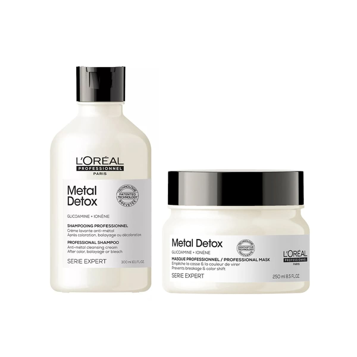 Pack Metal Detox shampoo 300 ml + máscara 250 ml