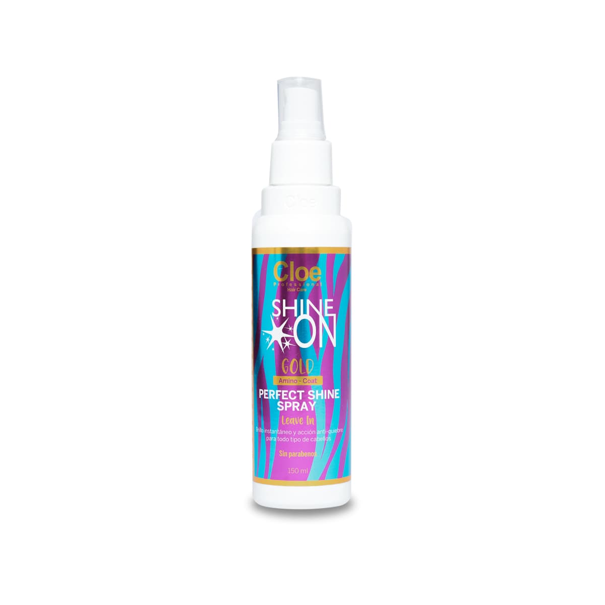 Spray de brillo acción anti quiebre Shine On Gold 150 ml
