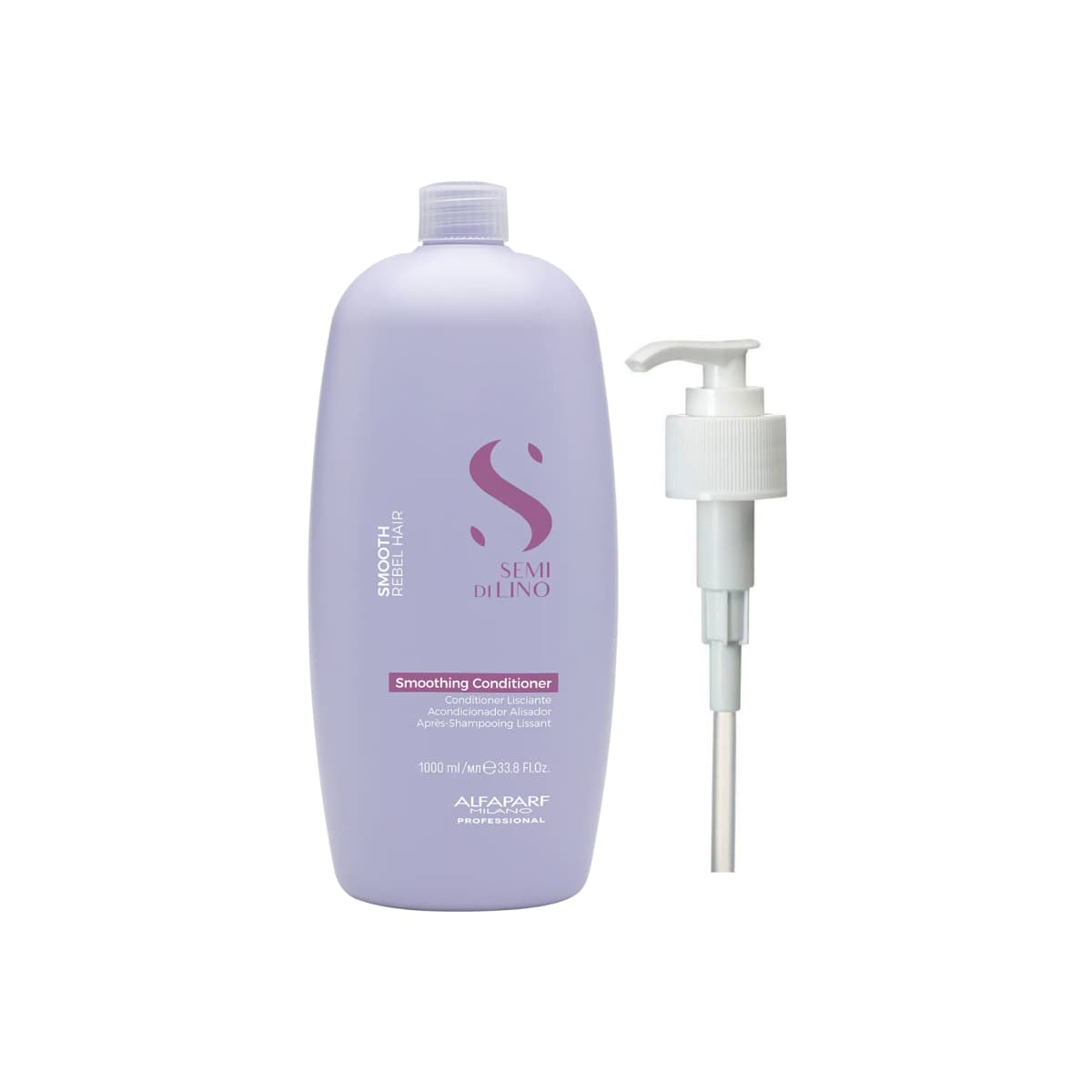 Acondicionador alisador anti-frizz Semi Di Lino Smooth 1000 ml